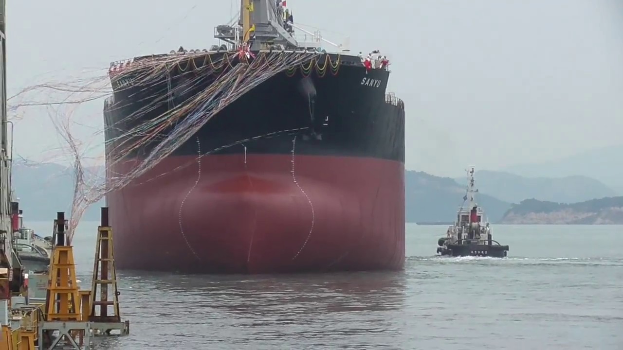 Launch Ceremony　進水式　三井造船　玉野事業所　20170712 Mitsui shipbuilding  japan