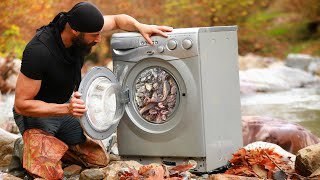 Fishing with a Washing Machine / Big Fish / Çamaşır Makinesi İle Balık Avı / İNANILMAZ TEKNİK