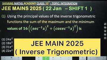 Using the principal sum of maximum and the minimum values of 𝟏𝟔( 𝒔𝒆c^(−𝟏) 𝒙)^𝟐+𝒄𝒐𝒔𝒆c^(−𝟏) 𝒙)^𝟐 ) is