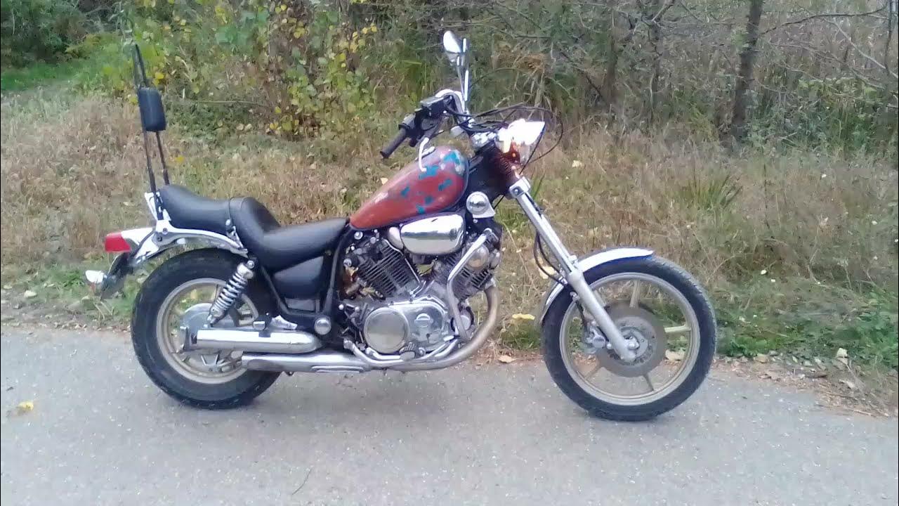 Yamaha Virago с коляской