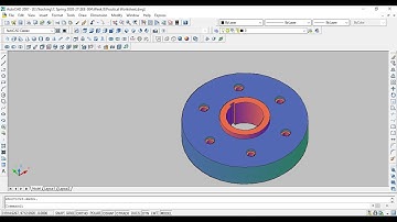 How to use Presspull and Extrude command AutoCAD-2007 | Drawing 3D Pulley | Week 8 | Practical