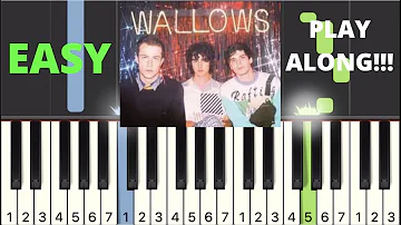 "Are You Bored Yet?" The Wallows, Clairo Piano Tutorial/Cover Easy