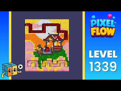 Pixel Flow Level 1339 (Hard) Walkthrough Solution