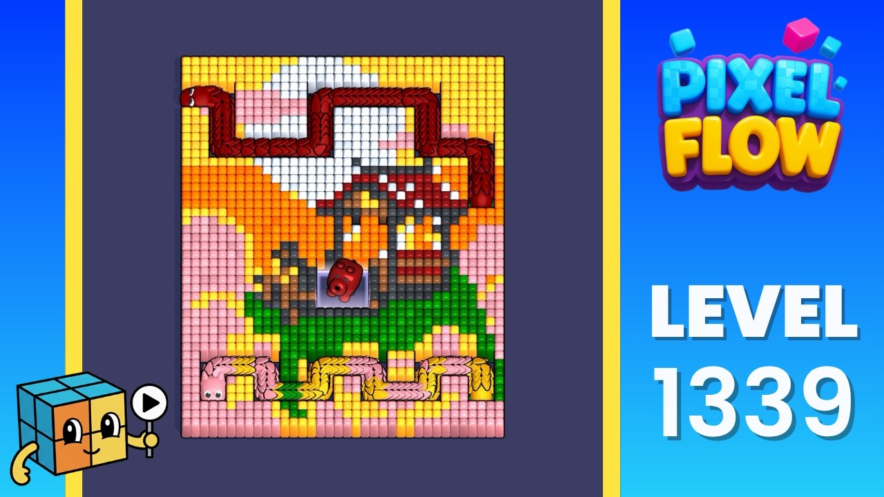 Pixel Flow Level 1339 (Hard) Walkthrough Solution - YouTube
