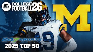 247 Sports Top 50 2025 Recruits in College Football 26
