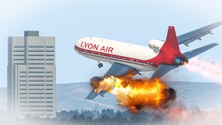 Terrible Uncontrolled Landing After All Engines On Fire | X-PLANE 11