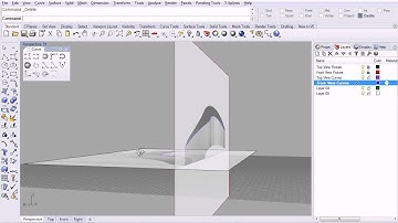 79 - Rhino - Crv from 2 Views   Tracing Pofiles