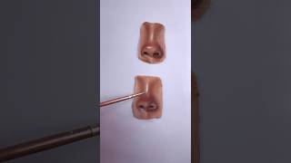 Super Quick Painting /Nose 👃 #paintingtechniques #painting tutorial #acrylicpaint #oilpainting l