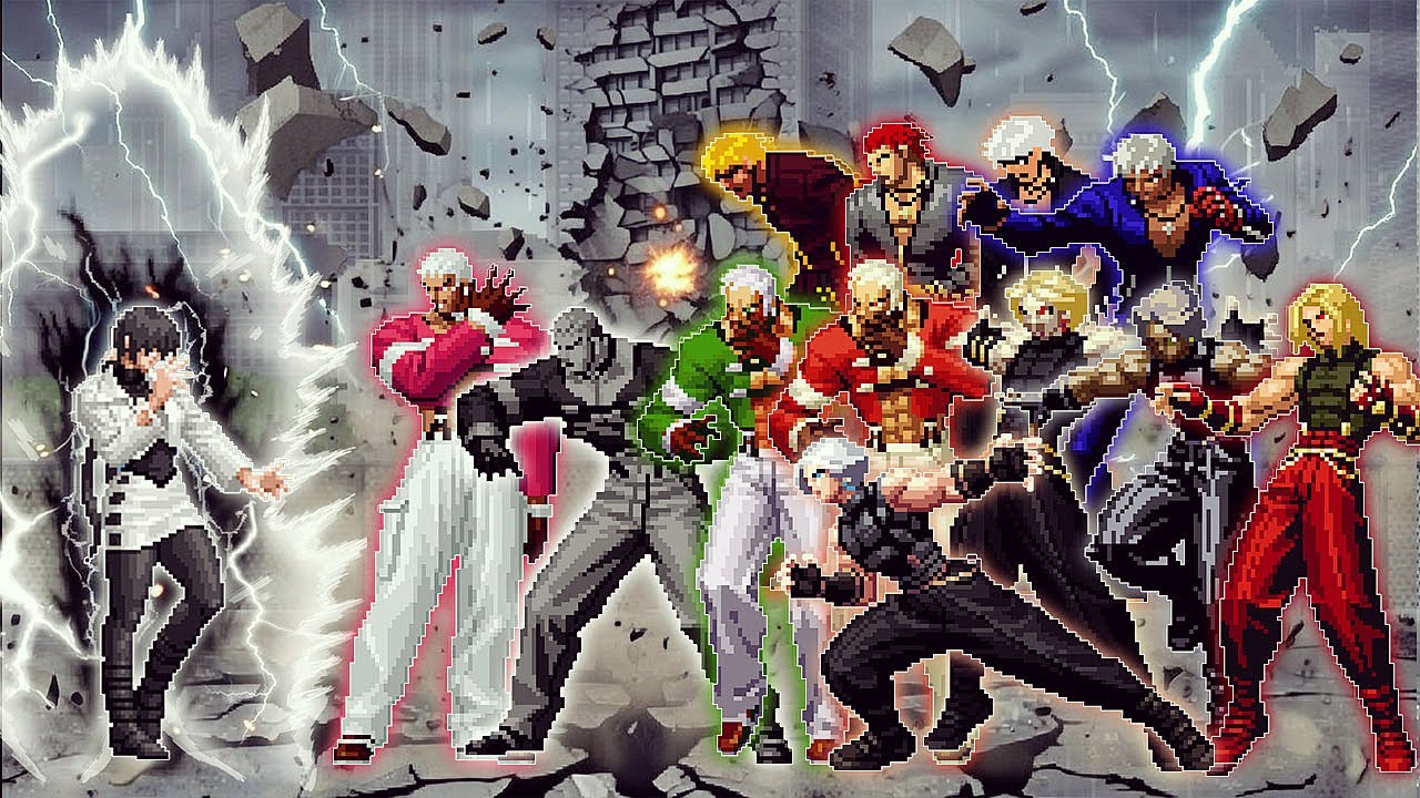 [KOF Mugen] Thunder Shermie Vs Adelheid Bernstein, Yashiro Nanakse, K' Team