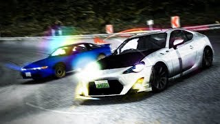 Racing Mako And Sayuki In Their SilEighty At Usui Pass Initial D 8 English #8