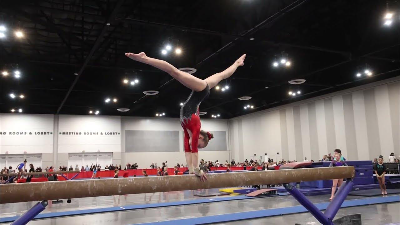 Penelope Wade Beam Gliders Invitational 2023 Wildfire Gymnast Level 7