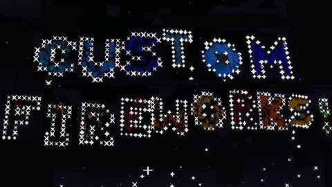 Custom Fireworks in Minecraft! (datapack)