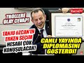 Tanju Özcan canlı yayında diplomasını gösterdi! Çok konuşulacak erken seçim hesabı!