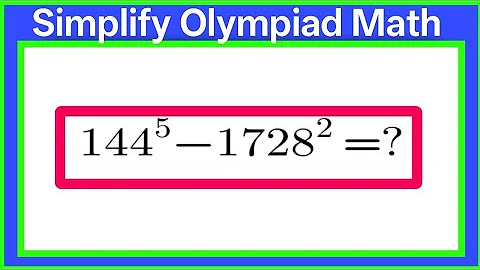 Simplify Olympiad Math problem | step -by-step explanation | Can you solve it?