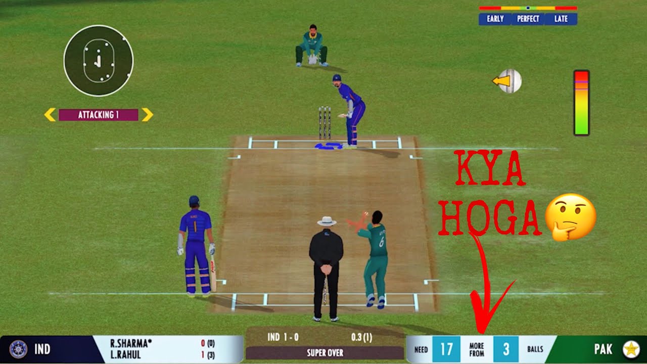 MOST INTENSE SUPER OVER || IN REAL CRICKET 22 || Pakistan (vs) India ...