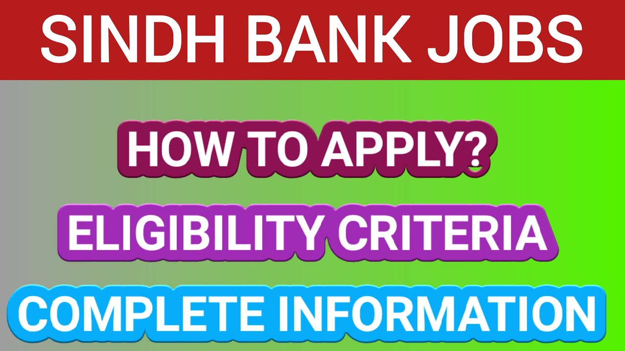 Sindh bank jobs 2023 latest banking jobs 2023 New job Test