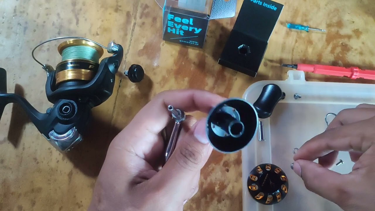 How to install/ upgrade Gomexus Power knob handle | Shimano FX 2000