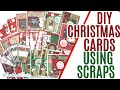 Making Christmas Cards Using Scraps! Using Up Scraps to Make Christmas Cards! Scrap You Stash