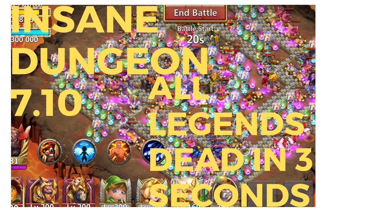 INSANE DUNGEON 7 10 IN 3 SECONDS!!! ALL LEGENDS DEAD!!!