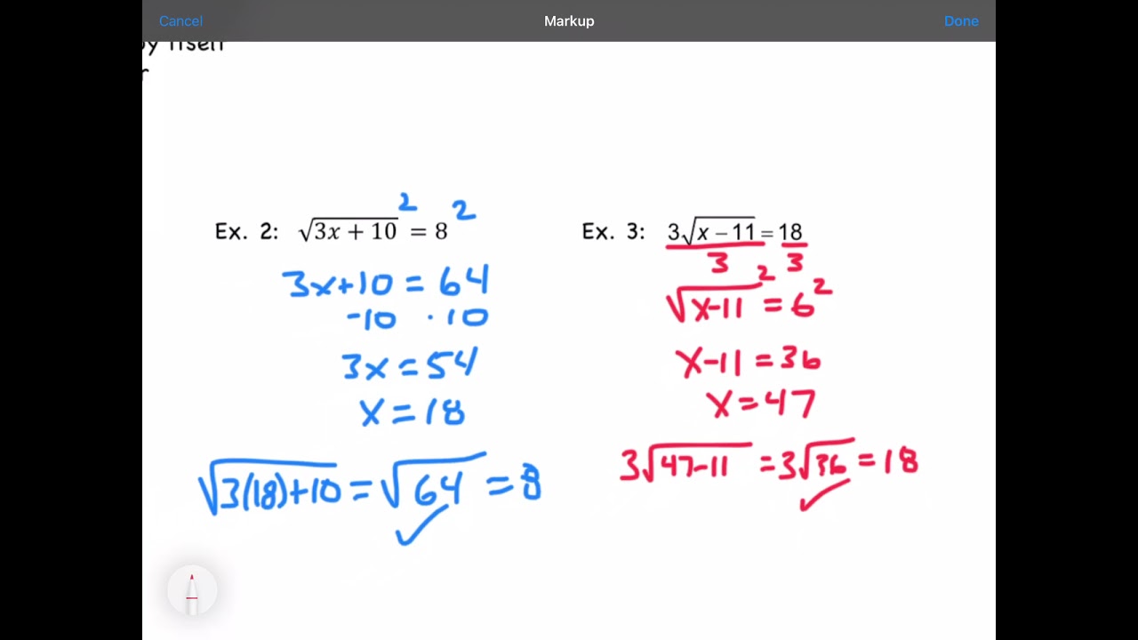 problem solving using square root property