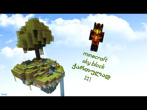 minecraft skyblock #1 (ქართულად)