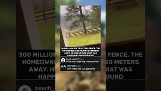 300 Million Volts Hit This Fence #shorts