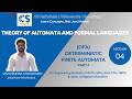 TAFL | Unit-1 | Lecture-4 | DFA - Deterministic Finite Automata (Part-1) | AKTU B.Tech CSE