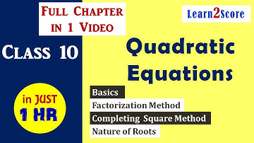 Quadratic equations Class 10 AP TS
