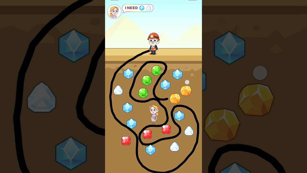 Diamond 💎 pulling and save the girl 