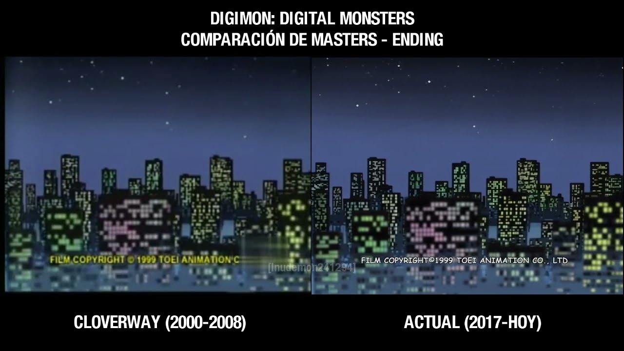 Digimon Digital Monsters: Comparativa de Masters en Latinoamérica - Ending.