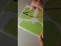 Easy Boho Canvas Art | Black & Green Aesthetic🌿🧡#bohoart #paintingideas #shortvideo