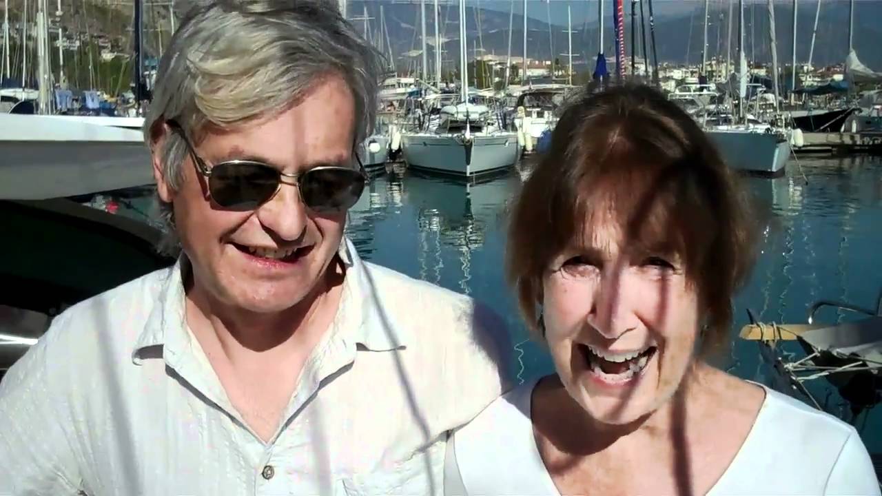 Julia Shovein of S V Pacific Star sees her first camel in Oman.mp4