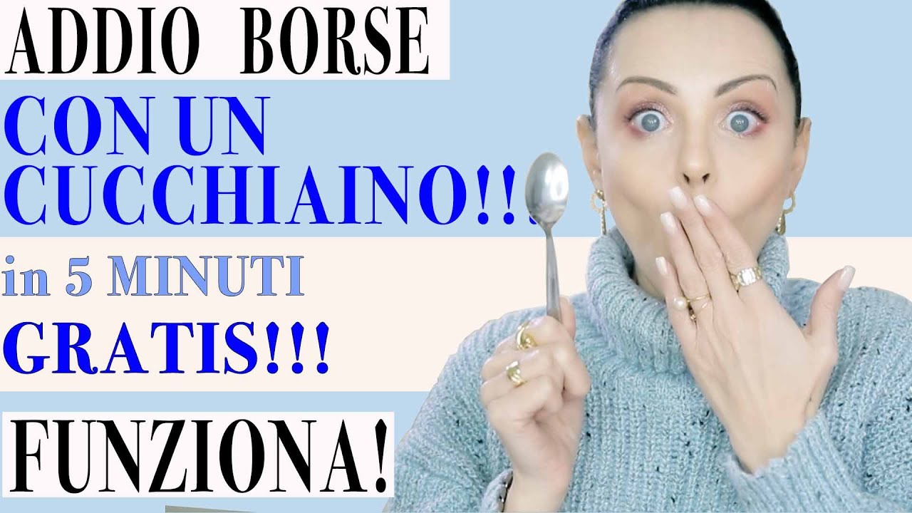 ADDIO BORSE SOTTO GLI OCCHI - GRATIS  e in 5 minuti! Con un CUCCHIAINO- Heller Gratitude