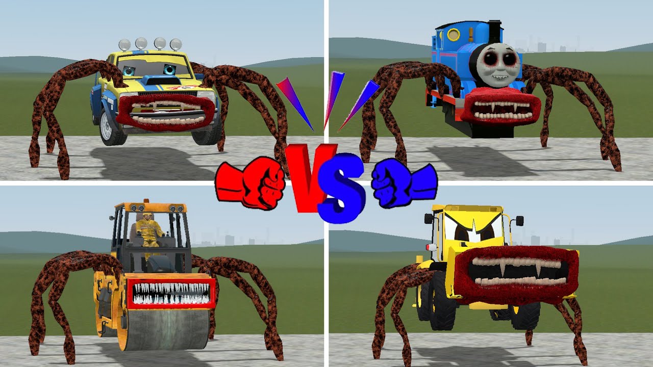 EVERYTHING TURNED INTO MONSTER: GUDMUND,MCQUEEN,LIVING BUILDING,THOMAS TRAIN and GRANNY HOUSE - Gmod