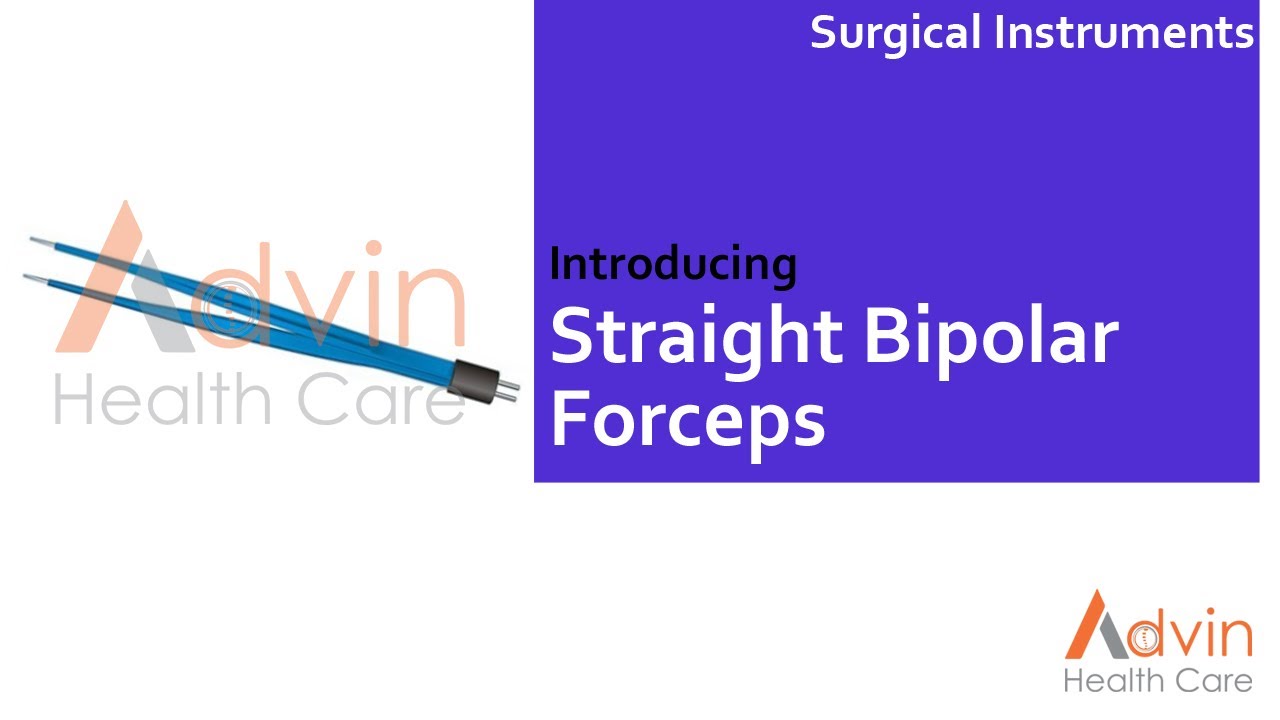 ADVIN Straight Bipolar Coagulation Forceps