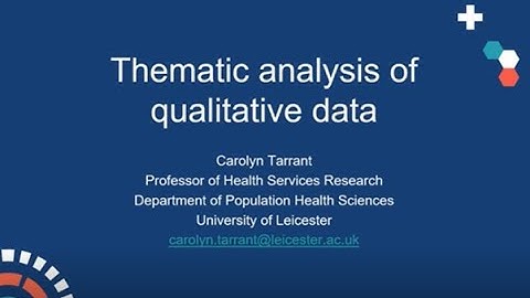 Training | Thematic Analysis | 19 March 2024