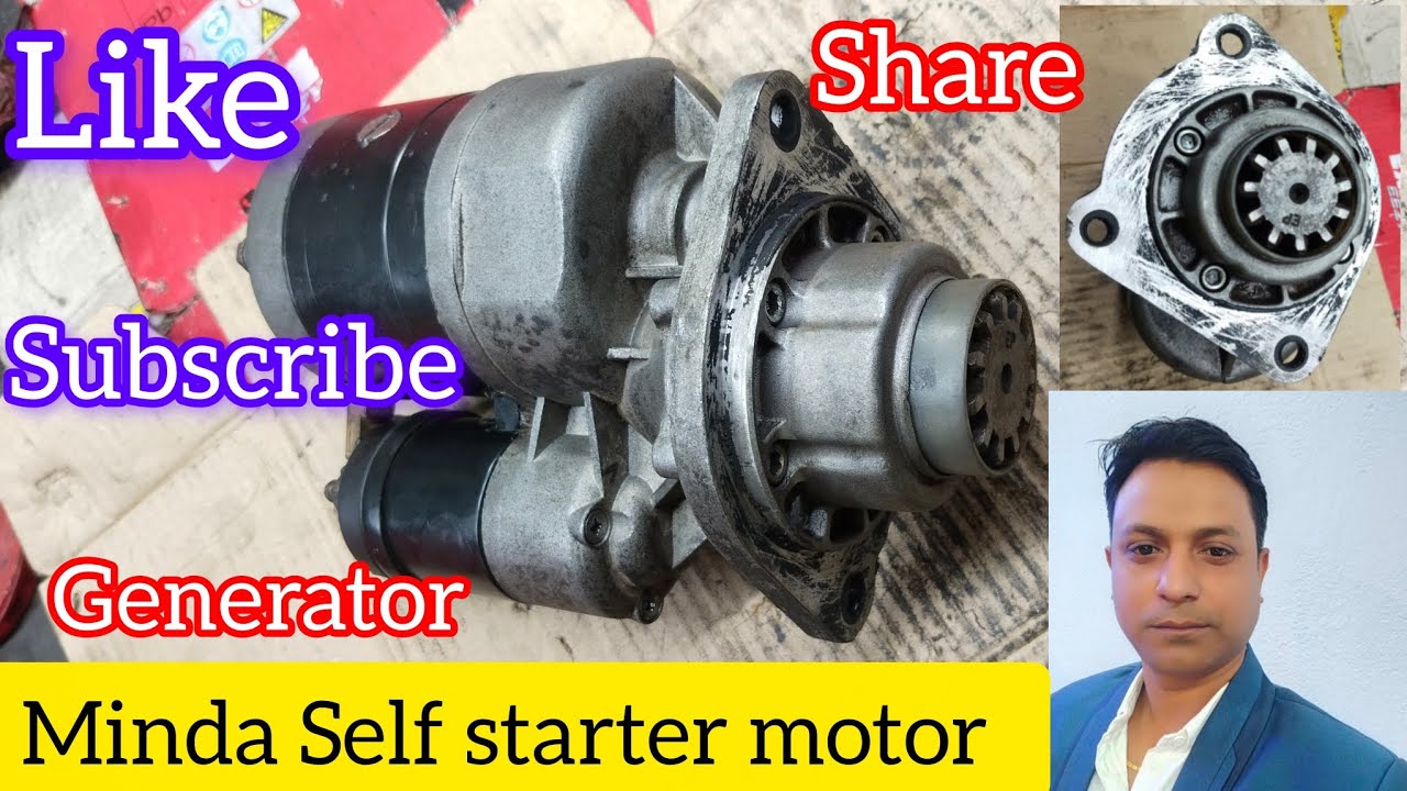 Generator self starter motor repairing 