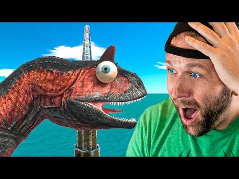 Escape The CRAZY Dinosaur Trap In ARBS! (Reaction)