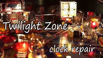 Twilight Zone Pinball - clock service and PCB replacement