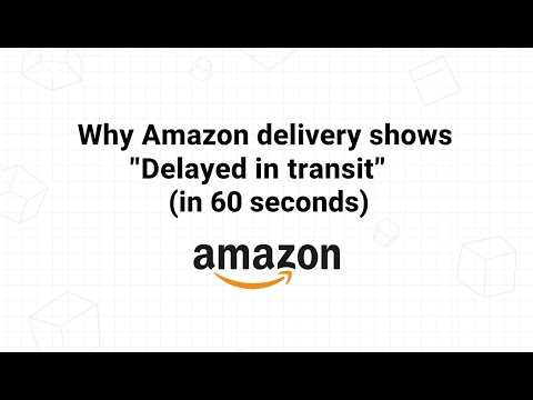 Why Amazon delivery shows "Delayed in transit" (in 60 seconds)