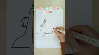Cara menggambar motor untuk pemula #bundasuci #art #howtodraw #caramenggambar #menggambarmudah