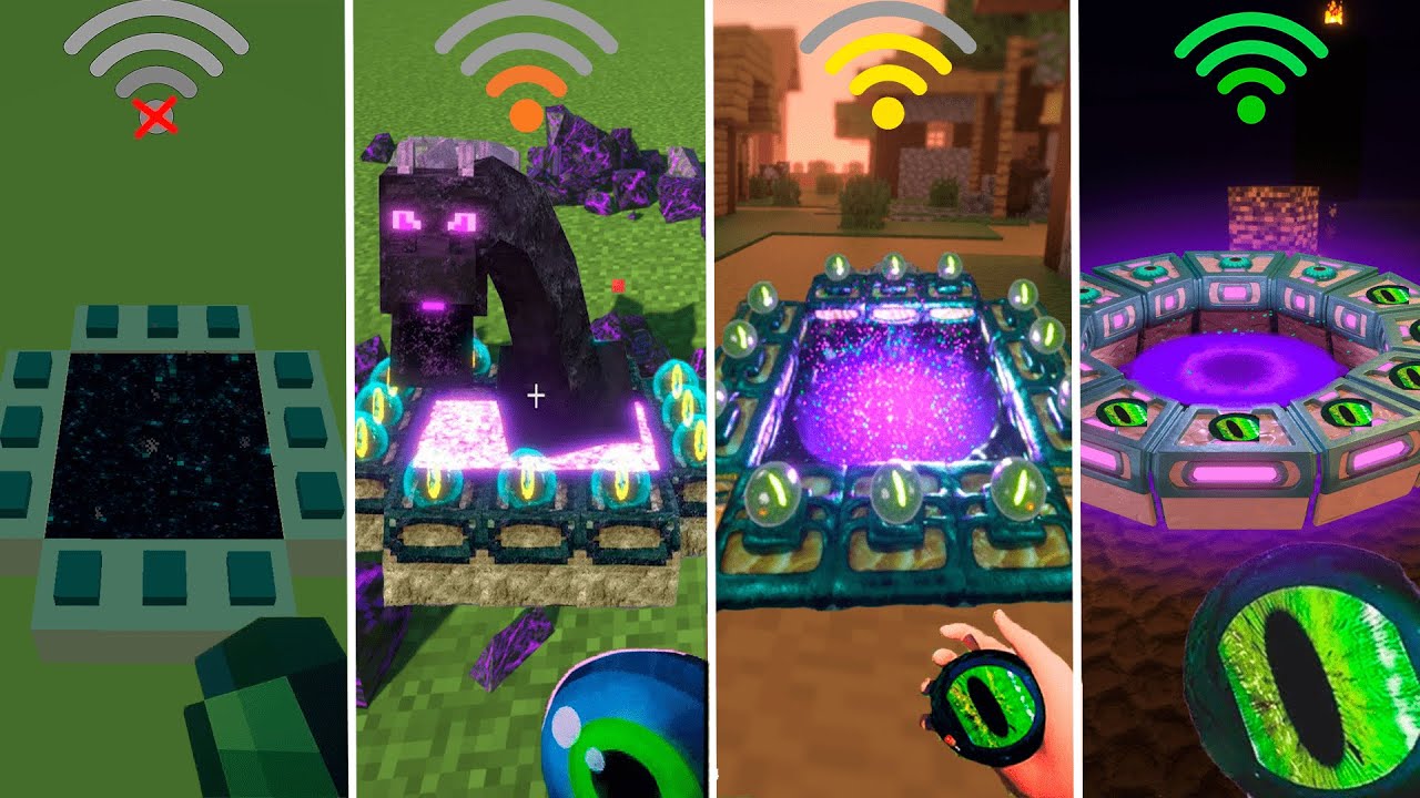 ender portals with different Wi-Fi in Minecraft
