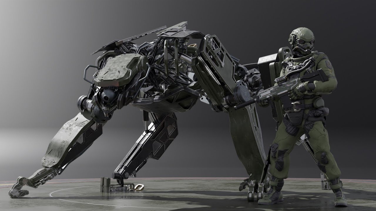 Scout Hunter class of mk2 Concept  using blender