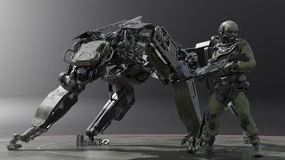 Scout Hunter class of mk2 Concept  using blender