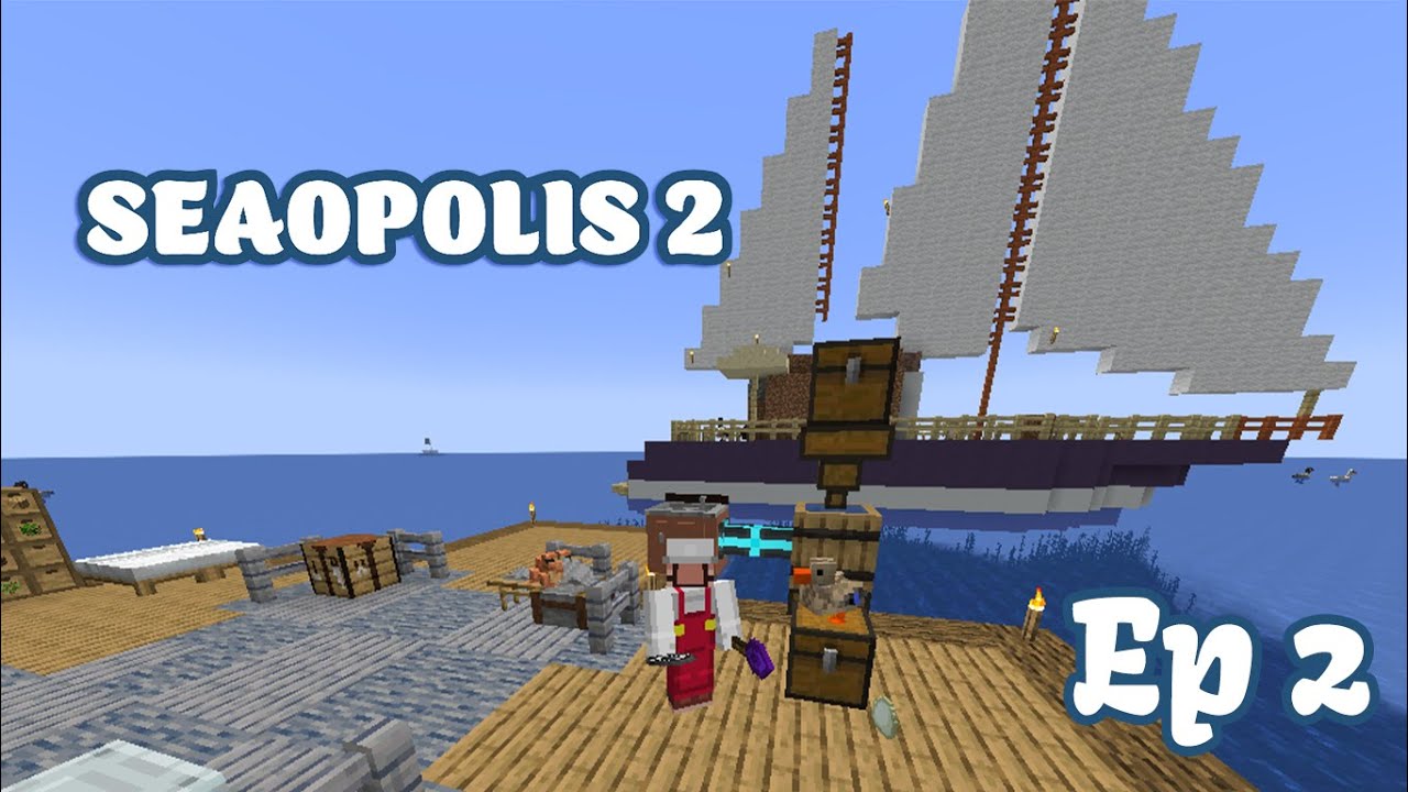 Seaopolis 2 (Ep. 2) - Automations & a failed mob farm ?!