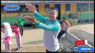 Senam Pagi Ananda Sehat oleh Seluruh Guru serta Siswa SD  NEGERI 004 SUNGAI PIRING d