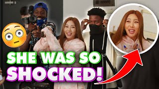 Surprising Jessi (제시) in the middle of a photoshoot!