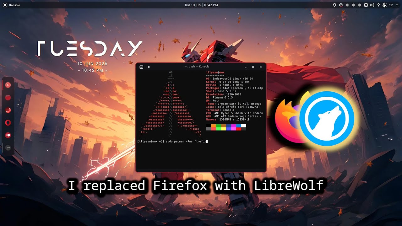 I replaced Firefox with LibreWolf, Goodbye Firefox, and Thank you!