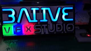 3D Printed 3ATIVE Logo running WLED. Build update