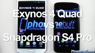 Exynos 4 Quad vs. Snapdragon S4 Pro